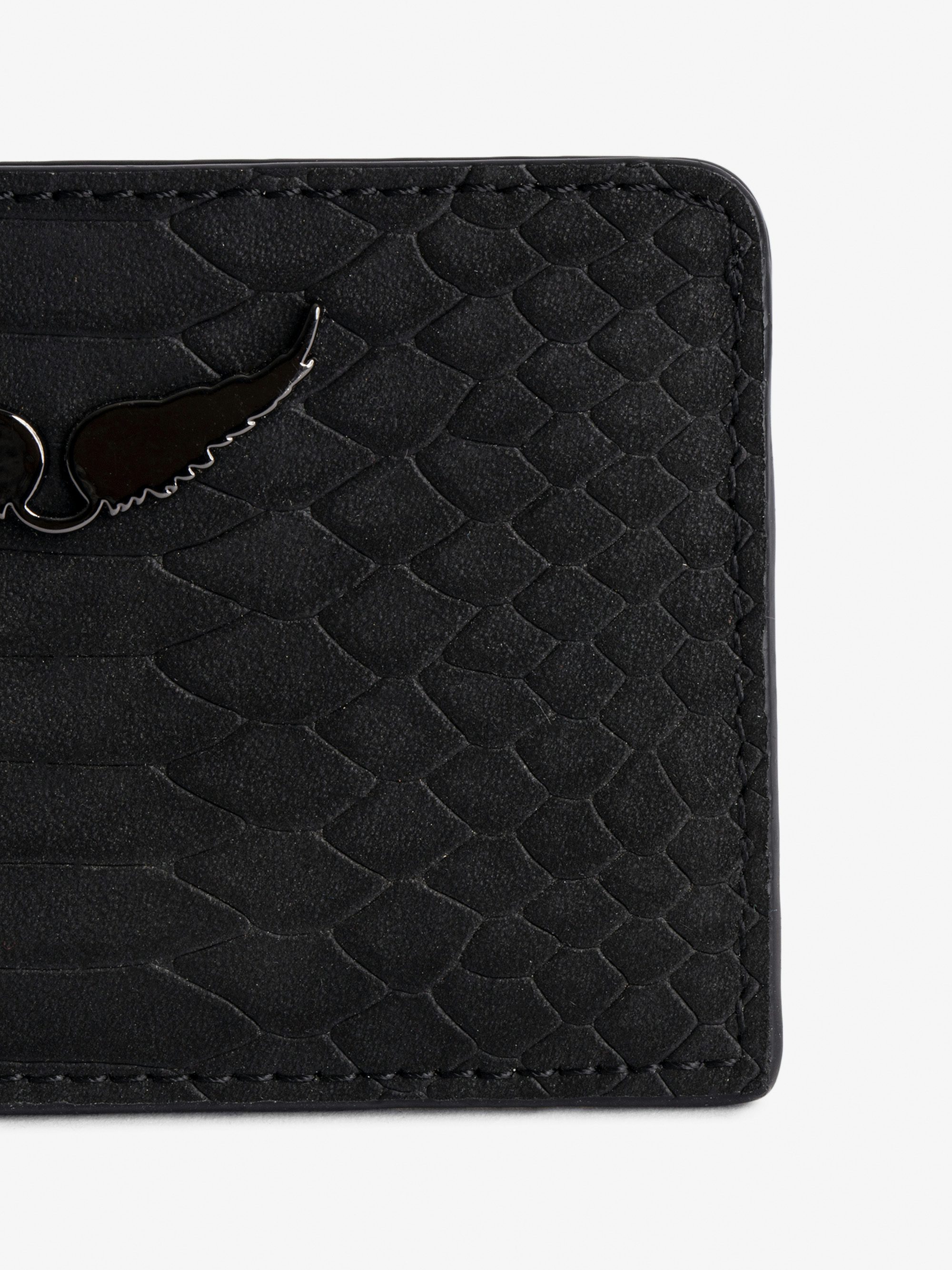 ZV Pass Card Case - Card case in python-effect leather.